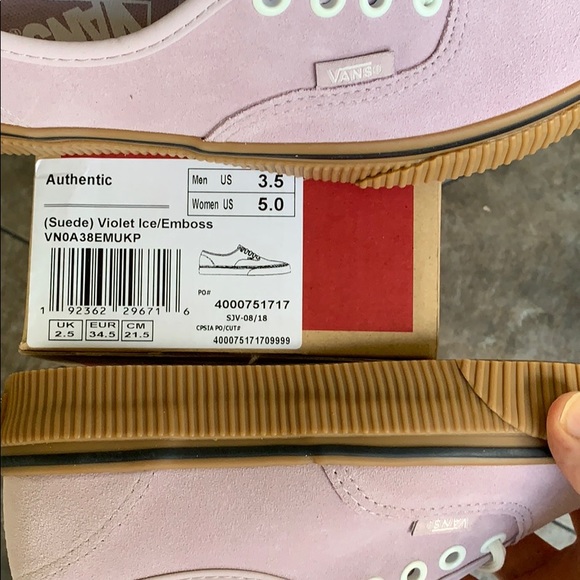 VANS AUTHENTIC SUEDE VIOLET ICE/EMBOSS WMNS - Picture 12 of 16